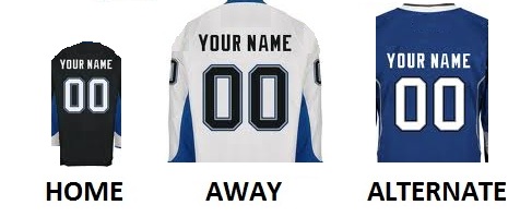 (image for) TAMPA BAY Pro Hockey Number Kit